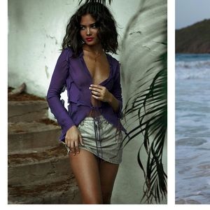 The gentle frills, delicate ties and sheer finish